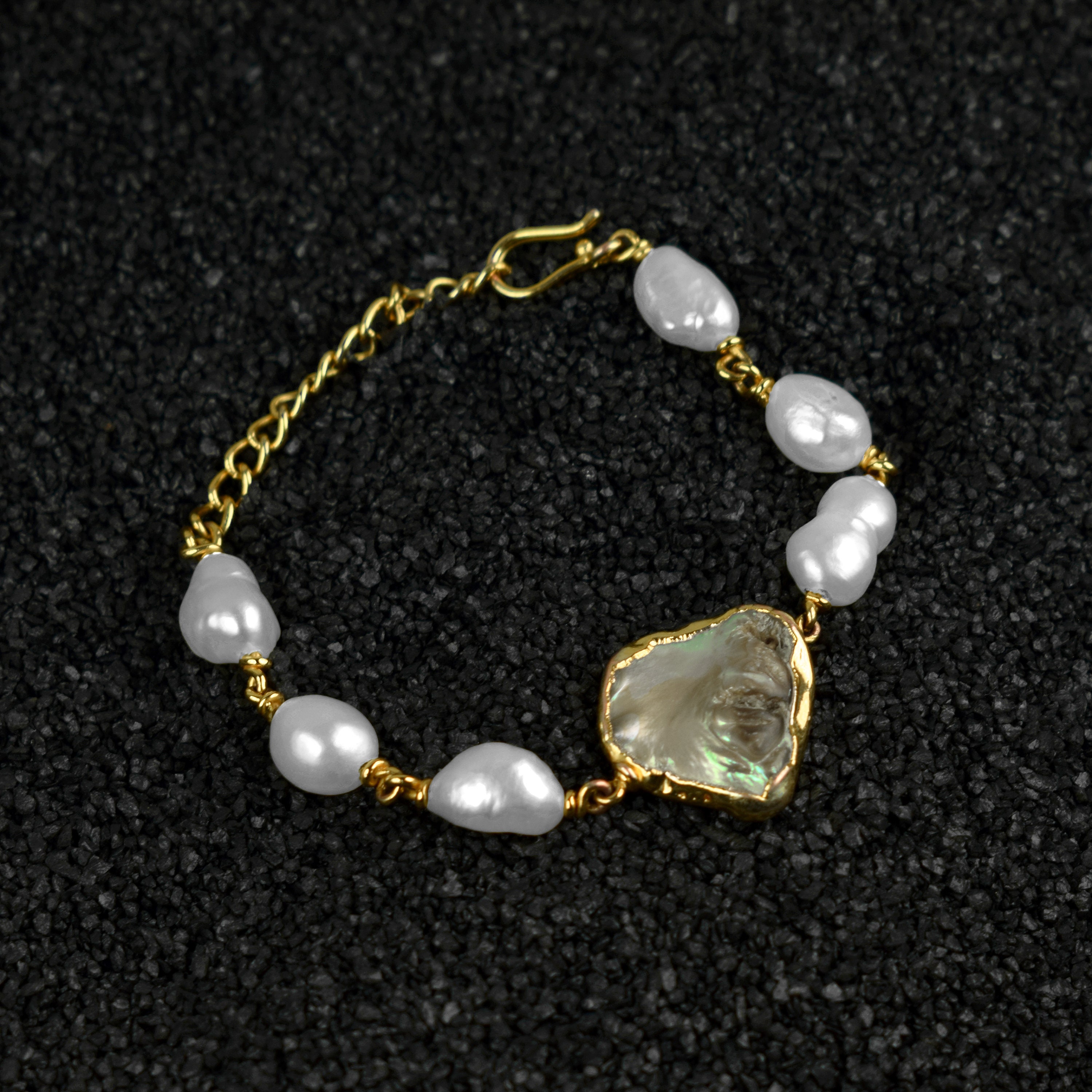 Natural White Pearl & Abalone Shell Bracelet \ Adjustable Bracelet \ Chain Bracelet \ Friendship Bracelet \ Wedding Bracelet \ Gift Bracelet Natural White Pearl & Abalone Shell Bracelet \ Adjustable Bracelet \ Chain Bracelet \ Friendship Bracelet \ Wedding Bracelet \ Gift Bracelet
