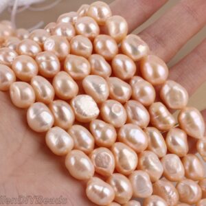 10-11mm Baroque Nugget Pearl Beads,natural Pink Freshwater Pearl Beads,wedding Pearls,full Strand,pearl Necklace--30 Pcs-14inches--ln003