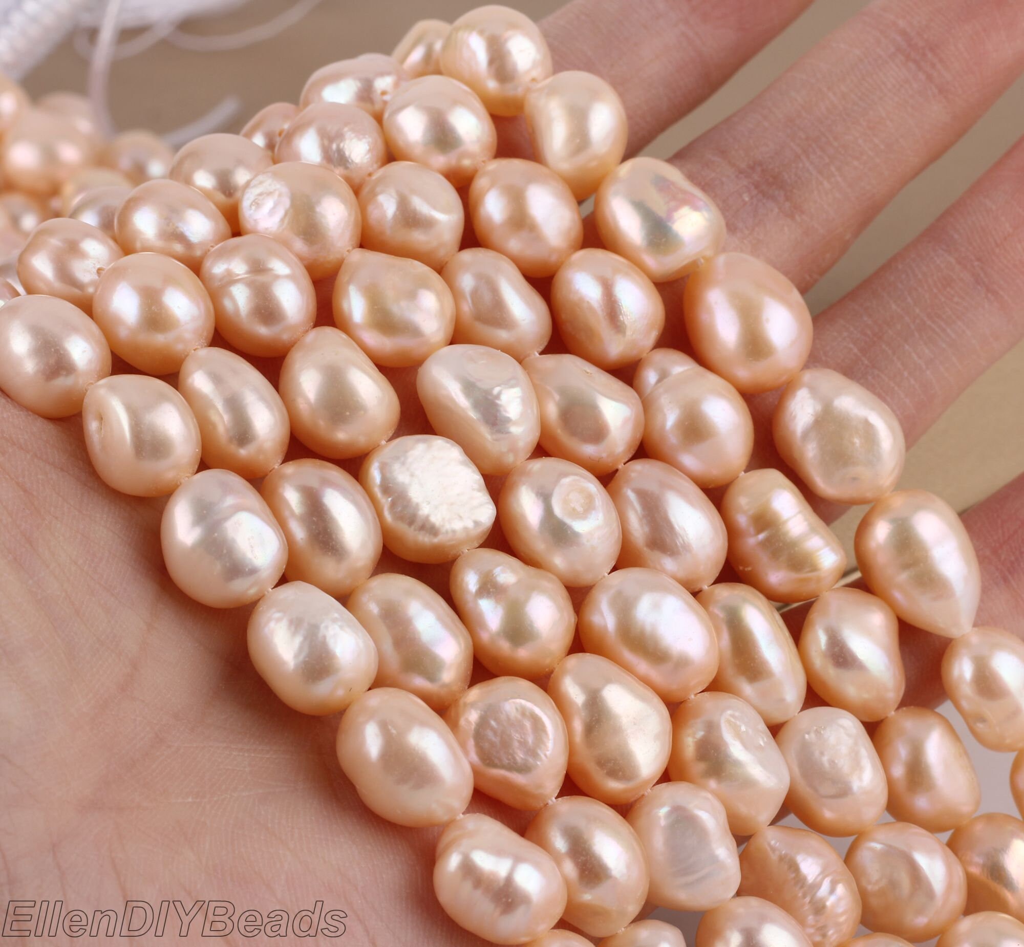 10-11mm Baroque Nugget Pearl Beads,natural Pink Freshwater Pearl Beads,wedding Pearls,full Strand,pearl Necklace--30 Pcs-14inches--ln003