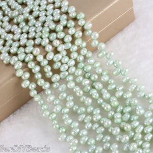 20%OFF 7-8mm Mint Green Small Seed Pearl Beads,Nugget Freshwater Pearl Beads,Baroque Pearl Beads,Loose Pearl Jewelry Making-14inches-CHL0027 20%OFF 7-8mm Mint Green Small Seed Pearl Beads,Nugget Freshwater Pearl Beads,Baroque Pearl Beads,Loose Pearl Jewelry Making-14inches-CHL0027