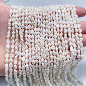 3~4mm Small Nugget Pearl Beads, pearl Necklace, natural White Pearl, fresh Water Pearl Beads, seed Pearl, luster Pearl, pearl For Jewelry Making. 3~4mm Small Nugget Pearl Beads, pearl Necklace, natural White Pearl, fresh Water Pearl Beads, seed Pearl, luster Pearl, pearl For Jewelry Making.