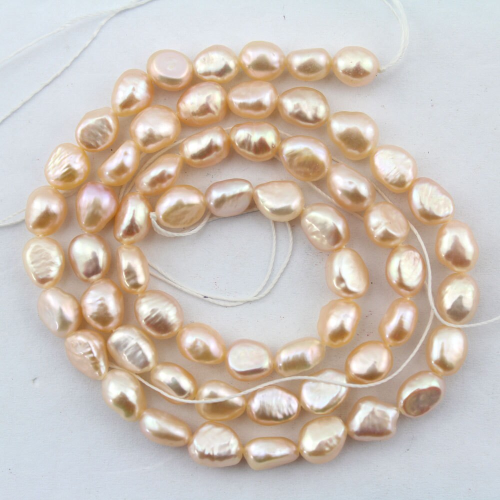 5-6mm Natural Pink Baroque Pearl Beads,nugget Freshwater Pearl Beads,loose Beaded Craft Supplies,wholesale Pearls--49pcs--15inches---fs72