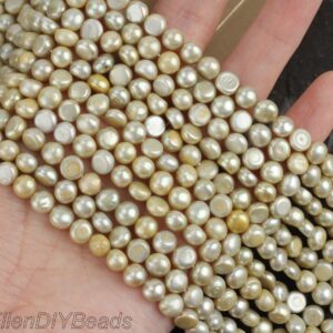 6-7mm Nugget Pearl Beads, Yellow Green Color Freshwater Pearls, Loose Pearl Strand, For Jewelry Making Necklace/Bracelet--15inches--LM002-15 6-7mm Nugget Pearl Beads, Yellow Green Color Freshwater Pearls, Loose Pearl Strand, For Jewelry Making Necklace/Bracelet--15inches--LM002-15