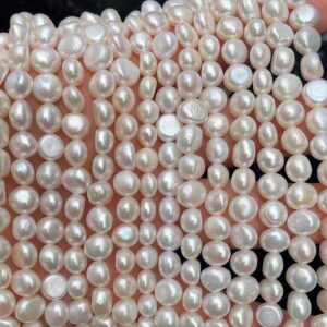 7-8mm Natural Freshwater Pearls Loose Nugget Beads,freshwater Pearls Diy Loose Beads Wholesale,15 Inches One Starand