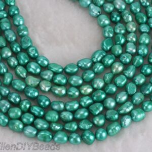 8-9mm Nugget Green Freshwater Pearl Beads,Baroque Pearl Strand,Bridesmaid Pearls,Pearls For Jewelry Making Necklace/Bracelet-36pcs--LN005-31 8-9mm Nugget Green Freshwater Pearl Beads,Baroque Pearl Strand,Bridesmaid Pearls,Pearls For Jewelry Making Necklace/Bracelet-36pcs--LN005-31