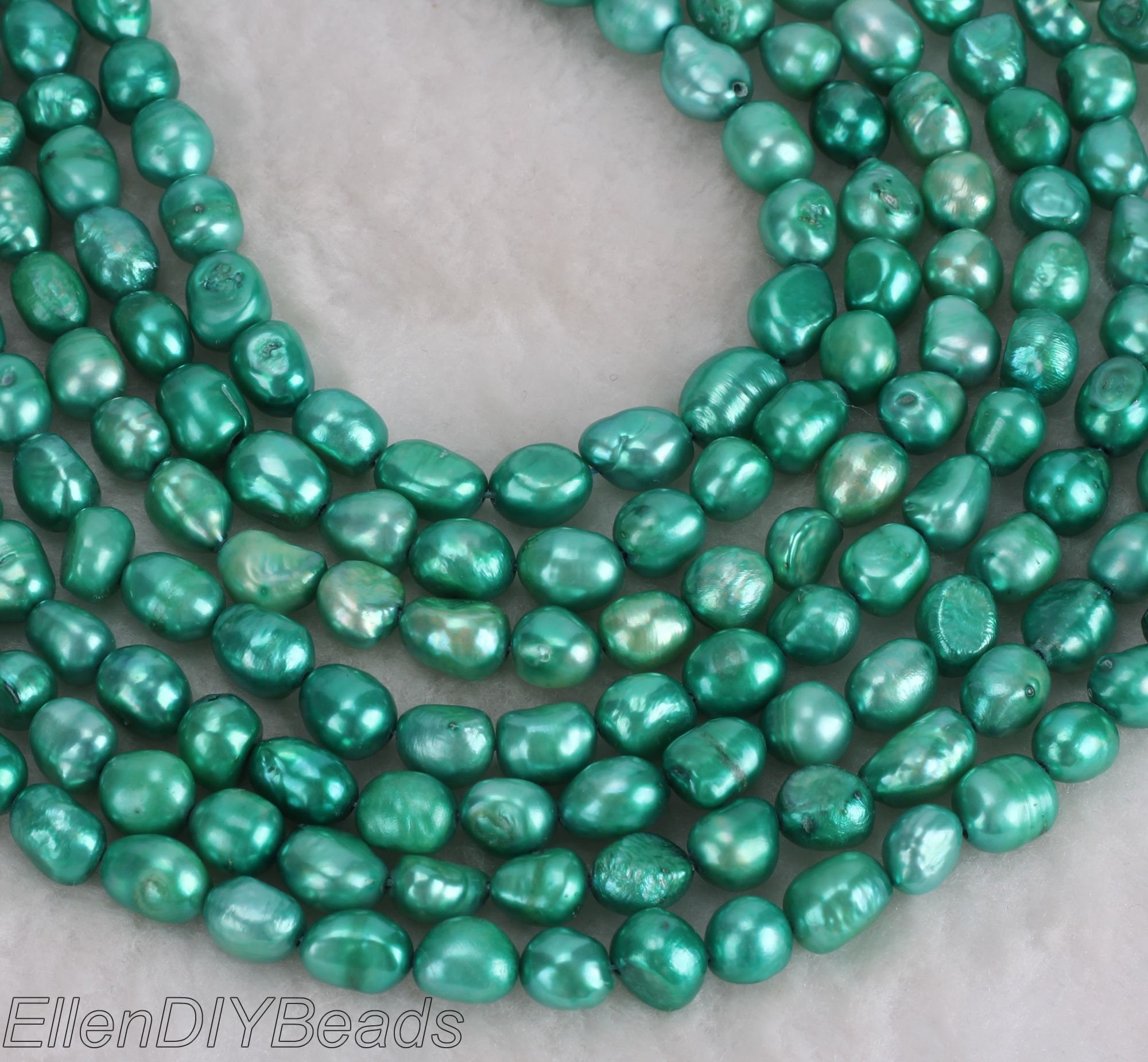 8-9mm Nugget Green Freshwater Pearl Beads,baroque Pearl Strand,bridesmaid Pearls,pearls For Jewelry Making Necklace/bracelet-36pcs--ln005-31