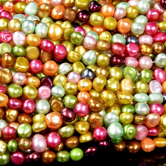 Freshwater Mix Colors Pearl Gemstone Potato Nugget 5-7mm Loose Beads Bulk Lot 1,2,6,12 And 50 (s28) Freshwater Mix Colors Pearl Gemstone Potato Nugget 5-7mm Loose Beads Bulk Lot 1,2,6,12 And 50 (s28)