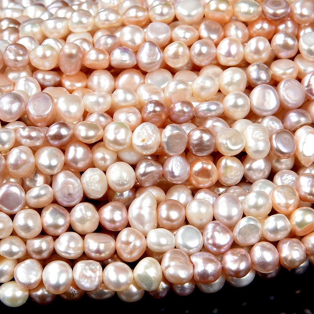 Natural Baroque Freshwater Ivory White Cream Pearl Gemstone Potato Nugget 5-7mm Loose Beads (s29) Natural Baroque Freshwater Ivory White Cream Pearl Gemstone Potato Nugget 5-7mm Loose Beads (s29)