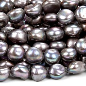 Natural Freshwater Gray Pearl Gemstone Potato Nugget 11-13mm Loose Beads 7 Inch Half Strand (80018860-s27) Natural Freshwater Gray Pearl Gemstone Potato Nugget 11-13mm Loose Beads 7 Inch Half Strand (80018860-s27)