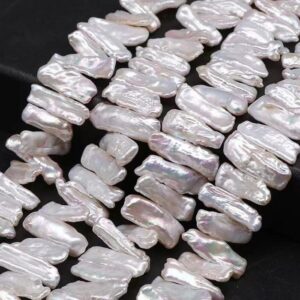 Natural Freshwater Pearls Nugget Beads,natural Pearl Diy Beads Supply,one Strand 15" Natural Freshwater Pearls Nugget Beads,natural Pearl Diy Beads Supply,one Strand 15"