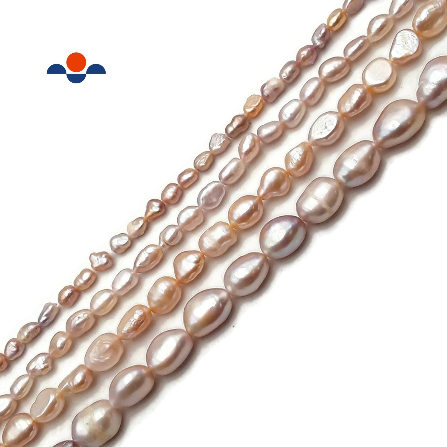 Purple Fresh Water Pearl Side Drill Nugget Beads 4mm 6mm 8mm 10mm 14" Strand Purple Fresh Water Pearl Side Drill Nugget Beads 4mm 6mm 8mm 10mm 14" Strand