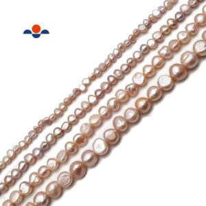 Purple Fresh Water Pearl Center Drill Nugget Beads 4mm 6mm 8mm 10mm 14" Strand Purple Fresh Water Pearl Center Drill Nugget Beads 4mm 6mm 8mm 10mm 14" Strand