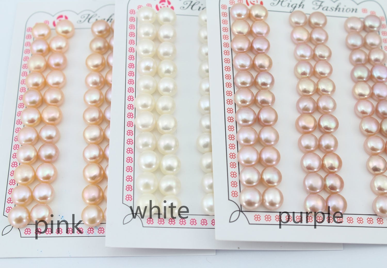 Aaa6-6.5mm Half Drilled Button Pearl Beads,natural Freshwater Pearls, Loose Pearl Beads,earring Stud Pearl Material,wholesale Pearls