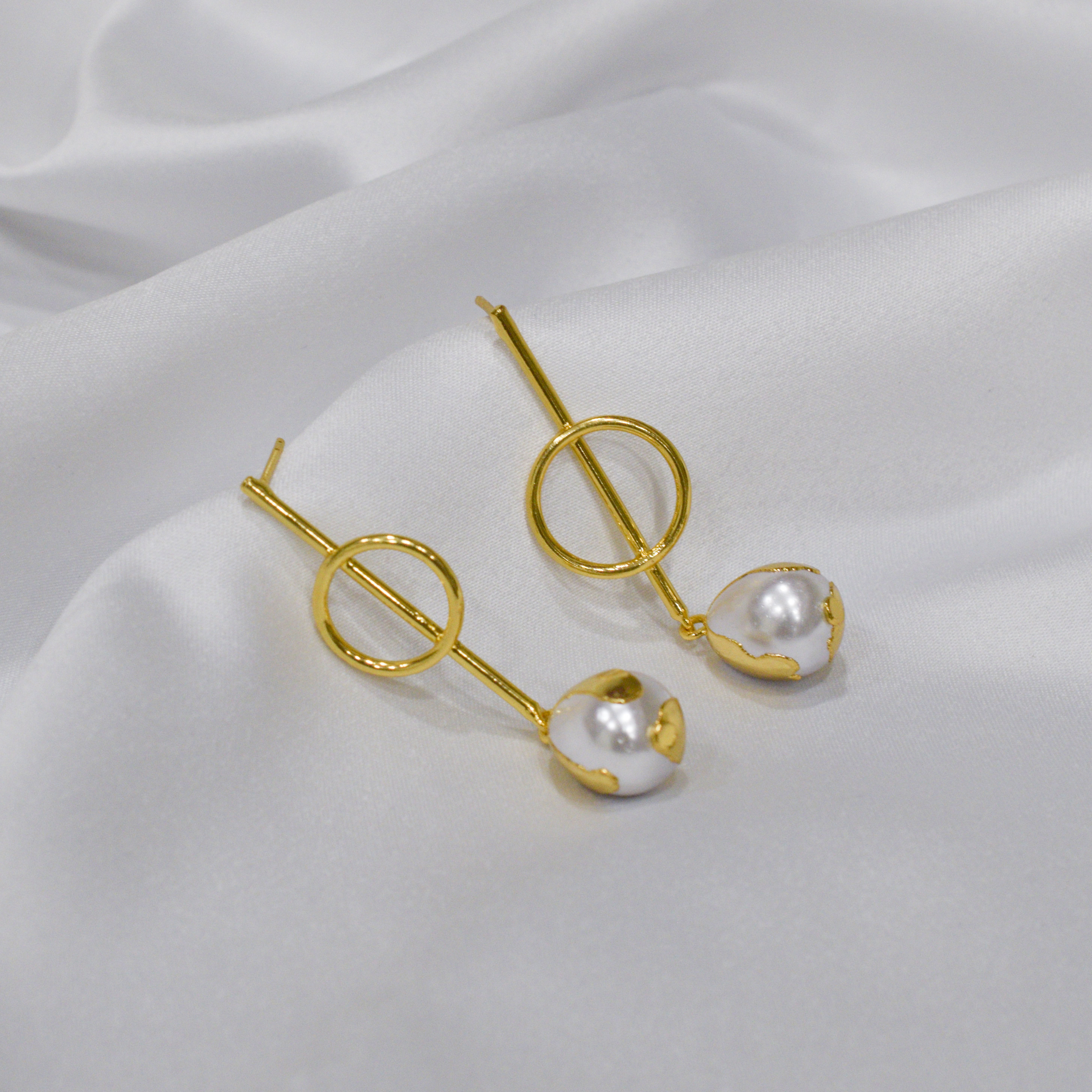 Freshwater Pearl Gemstone Earrings Birthstone Earrings Drop Dangle Earrings Minimal Jewelry Push Back Earrings Bohemian Earrings