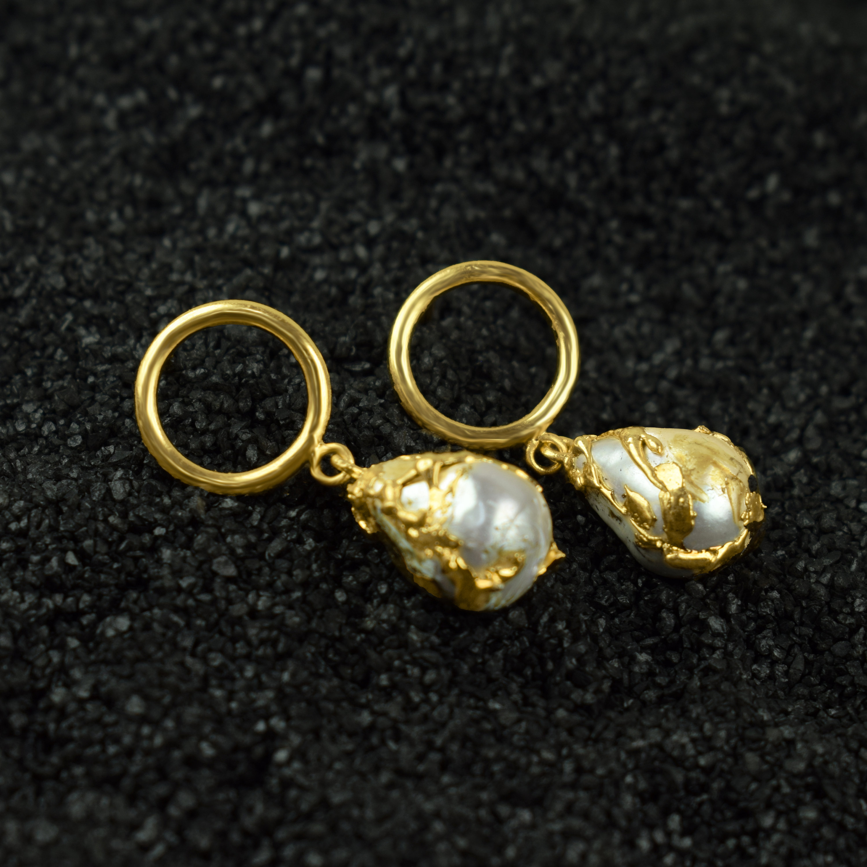 Great Quality Baroque Pearl Dangle & Drop Earrings | Beautiful Ivory Pearls | Pearl Bridal Earrings | Wedding Hoop Earrings, Gift Easter