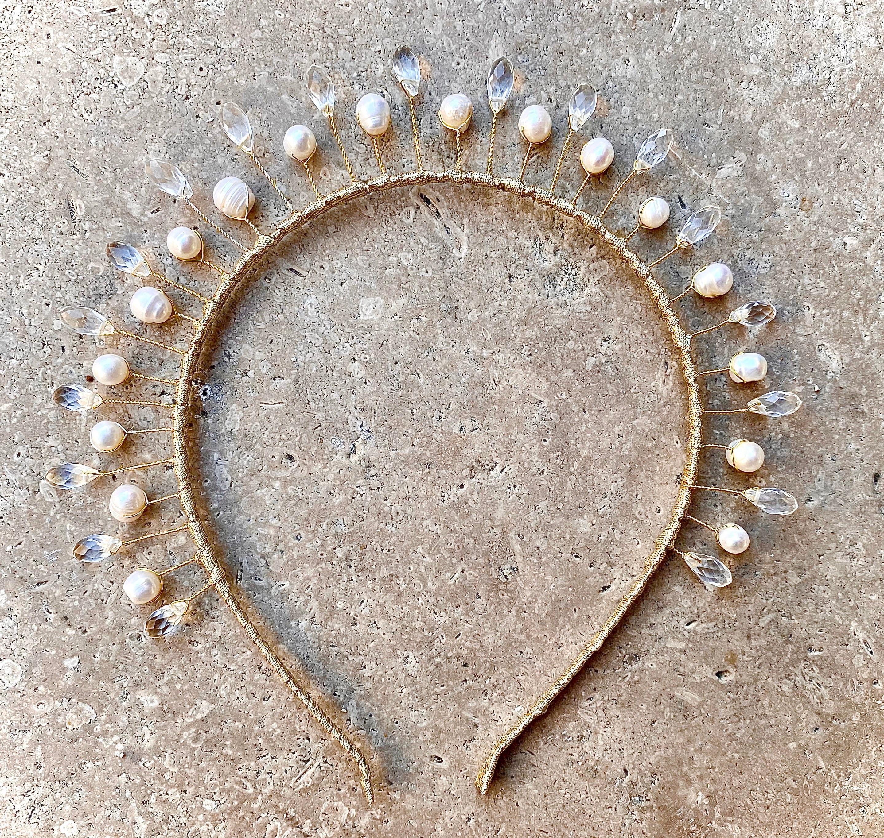 Pearl Halo Crown, Crystal Halo Crown, Bridal Crown, Bridal Tiara, Wedding Halo, Wedding Crown Crown, Crystal Crown, Bridal Tiara, Bride