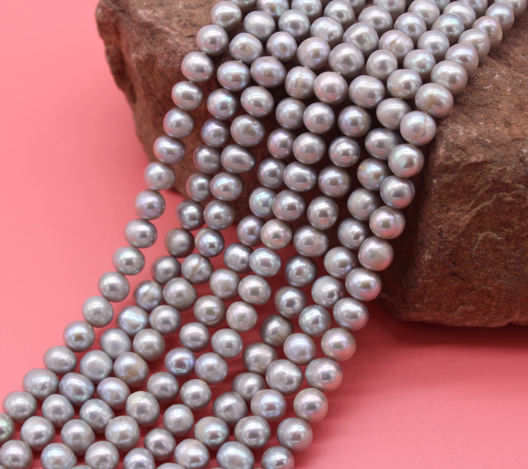 8-9mm Gray Potato Shape Baroque Pearls,loose Freshwater Pearl Beads,pearl Strand,pearl Gift,pearl For Necklace Bracelet15-15.5inches-fp134 8-9mm Gray Potato Shape Baroque Pearls,loose Freshwater Pearl Beads,pearl Strand,pearl Gift,pearl For Necklace Bracelet15-15.5inches-fp134