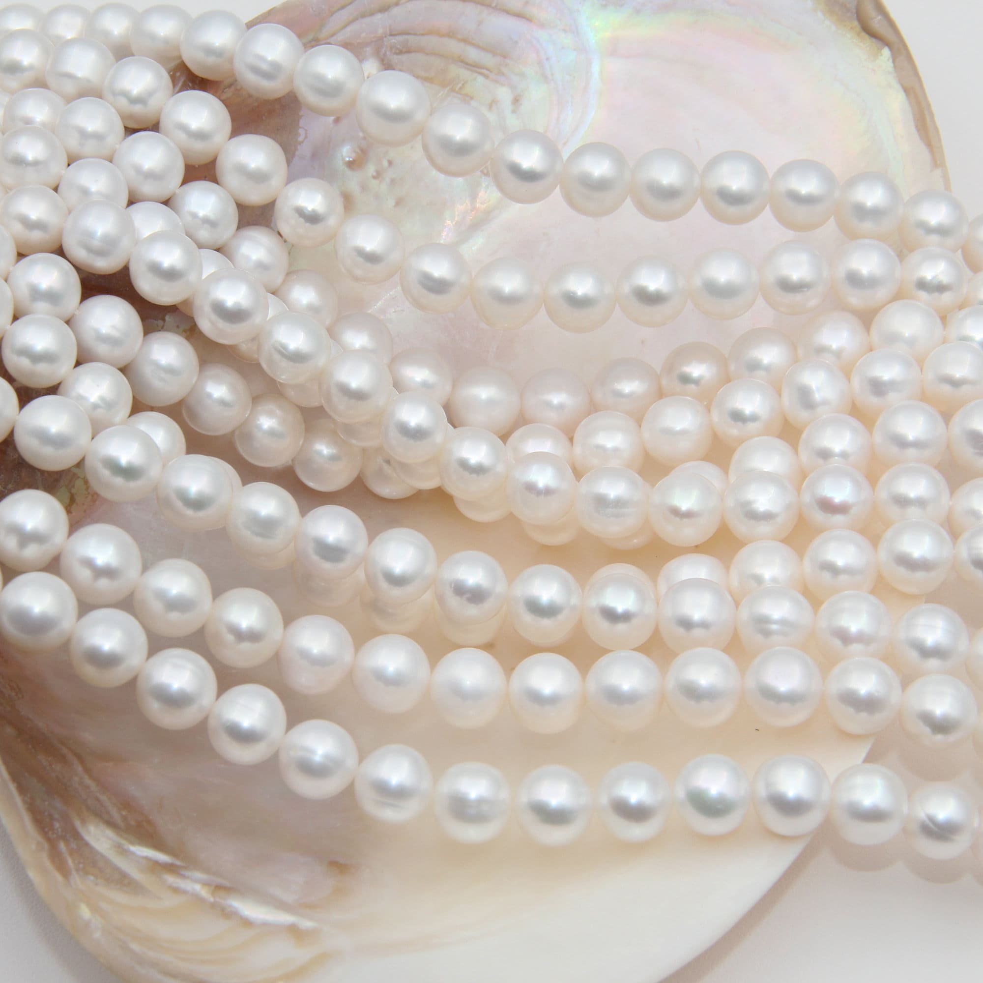 9~10mm Aaa Round Pearl Beads, White Pearl, Seed Necklace Pearl, Freshwater Pearl Beads, Genuine Pearl, Loose Pearl, Pearl Strands, Wedding Pearls.