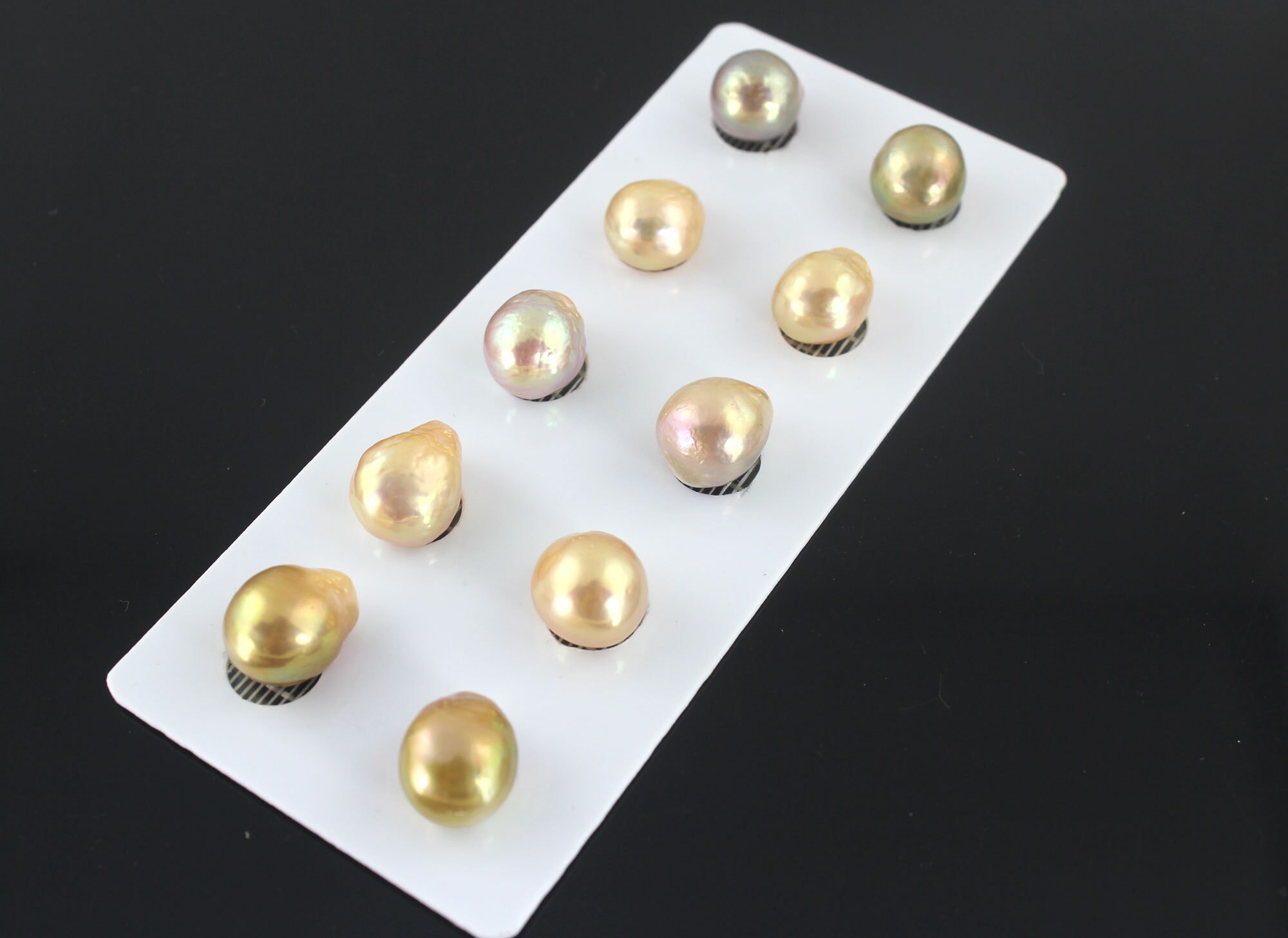 1 Pair 11-12mm Good Luster Rainbow Teardrop Edison Freshwater Pearl Beads,matching Pearl Pair, Loose No Hole Pearl For Jewelry Making