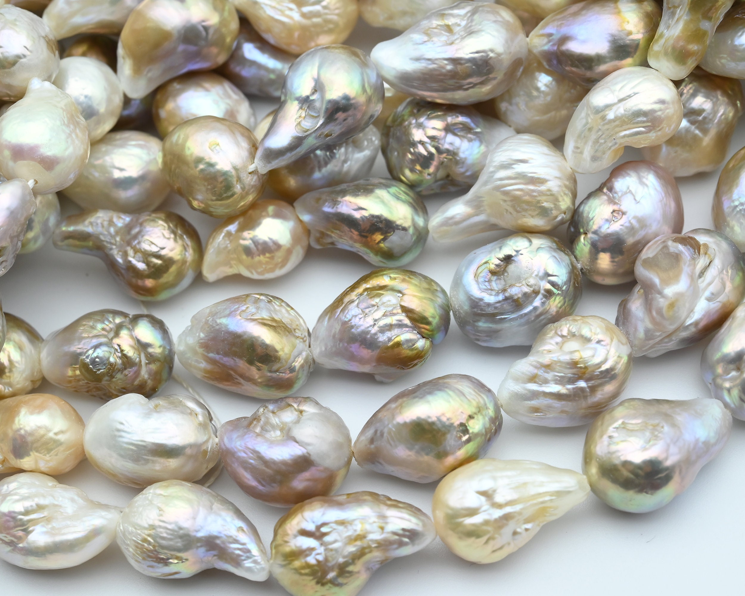 10~13x15~20mm Freshwater Pearl Beads, Natural Pearl Beads.seed Loose Pearl Full Strand Beads, Drop Water Shape Pearl Beads, For Jewelry Pearl.