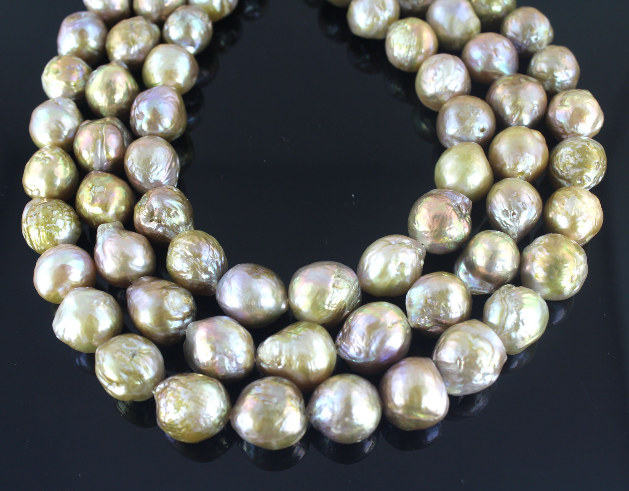 12-13mm Natural Edison Freshwater Pearl Beads, Irregularly Shaped Nucleated Pearls, Loose Pearl Strand, Beautiful Pearl For Jewelry Making