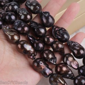 13-15x20-25mm Peacock Black Teardrop Freshwater Baroque Pearl Beads Strand,fireball Baroque Pearls-16inches-cac0016 13-15x20-25mm Peacock Black Teardrop Freshwater Baroque Pearl Beads Strand,fireball Baroque Pearls-16inches-cac0016