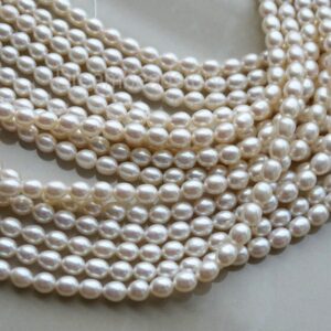5-6mm Natural Pearl Beads, Rice Pearls, Water Drop Pearl Beads, Smooth Pearls, High Quality, Beads for Pearl Jewelry Making 5-6mm Natural Pearl Beads, Rice Pearls, Water Drop Pearl Beads, Smooth Pearls, High Quality, Beads for Pearl Jewelry Making