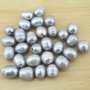 5pcs--2.2 mm hole Potato pearl beads,Large hole freshwater pearl, 10-11mm Rice Gray Pearl Beads,Loose Pearls for jewelry making-PH001 5pcs--2.2 mm hole Potato pearl beads,Large hole freshwater pearl, 10-11mm Rice Gray Pearl Beads,Loose Pearls for jewelry making-PH001