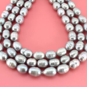 9-10mm Gray Freshwater Pearls: Natural Irregular Loose Beads 9-10mm Gray Freshwater Pearls: Natural Irregular Loose Beads