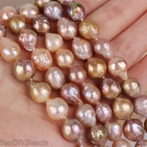 9-11mm Natural Edison Pearl Beads, Good Luster Mixed Color Freshwater Cultured Baroque Pearls, Loose Pearl Supplies--15.5 inches--ADS008 9-11mm Natural Edison Pearl Beads, Good Luster Mixed Color Freshwater Cultured Baroque Pearls, Loose Pearl Supplies--15.5 inches--ADS008