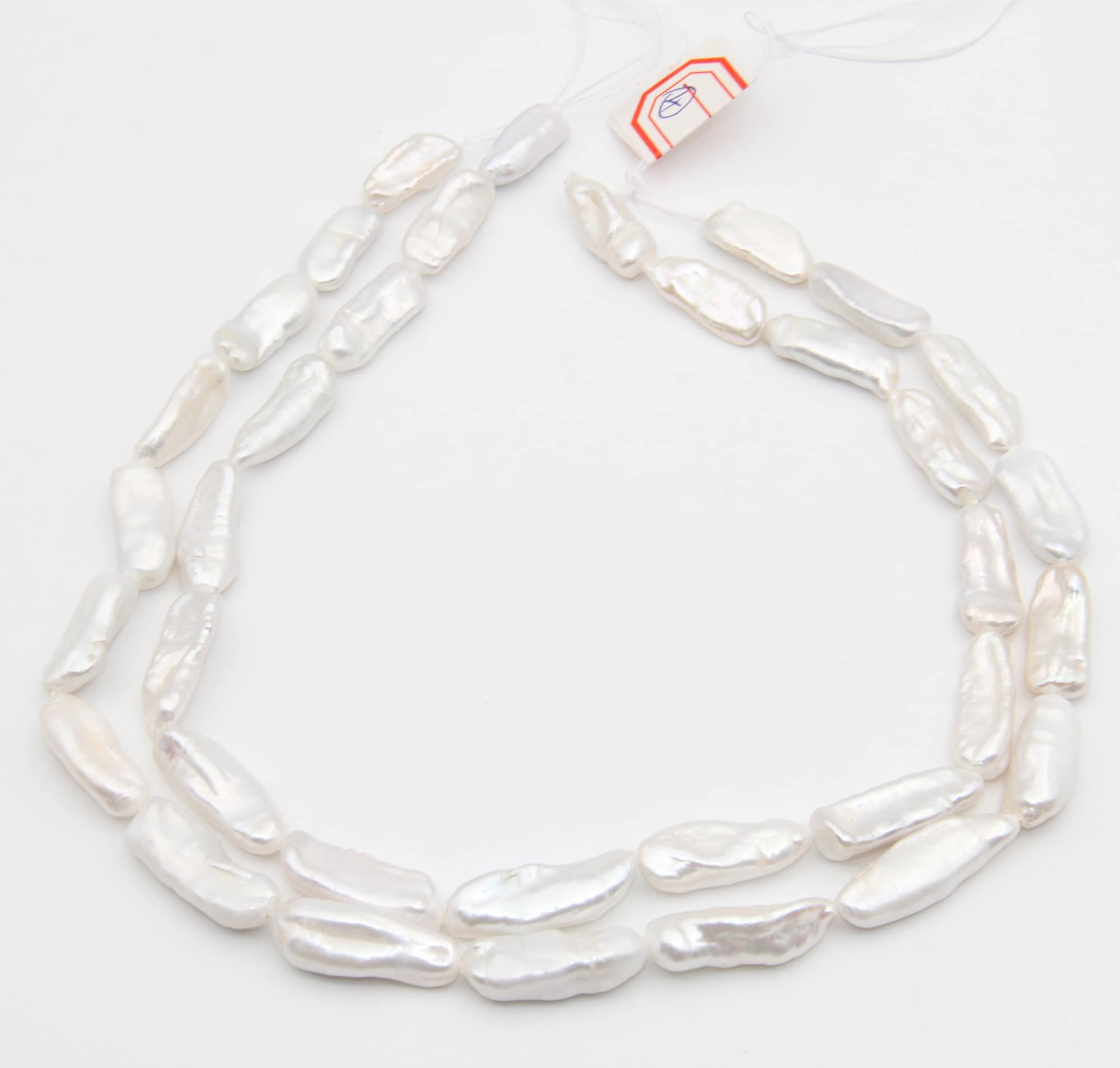 9~10x20~26mm Freshwater Pearl Beads, Natural White Pearl Beads.seed Loose Pearl Full Strand Beads, Irregular Shape Pearl Beads, Wholesale Pearl