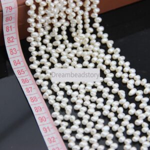 Good Quality Top Drilled Rice Pearl Beads 4-5mm Freedom Oval Loose White Pearl Beads Material Bulk Wholesale Good Quality Top Drilled Rice Pearl Beads 4-5mm Freedom Oval Loose White Pearl Beads Material Bulk Wholesale