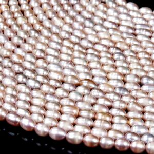 Natural Freshwater Purple Pink Pearl Gemstone Rice 5-8MM Loose Beads BULK LOT 1,2,6,12 and 50 (S31) Natural Freshwater Purple Pink Pearl Gemstone Rice 5-8MM Loose Beads BULK LOT 1,2,6,12 and 50 (S31)