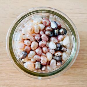 Pastel Pearl Bead Soup Mixed Crystals: Natural Pearl Beads Drilled Mini Seashell Crafting Pieces (10G) Sample Pastel Pearl Bead Soup Mixed Crystals: Natural Pearl Beads Drilled Mini Seashell Crafting Pieces (10G) Sample