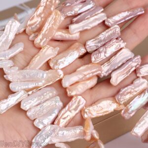 Wholesale AA+ Biwa Stick Pearl Beads,Freshwater Cultured Pearls,Natural White/Pink/Purple Biwa Pearl beads,Pearl Jewelry Supplies--PB004 Wholesale AA+ Biwa Stick Pearl Beads,Freshwater Cultured Pearls,Natural White/Pink/Purple Biwa Pearl beads,Pearl Jewelry Supplies--PB004