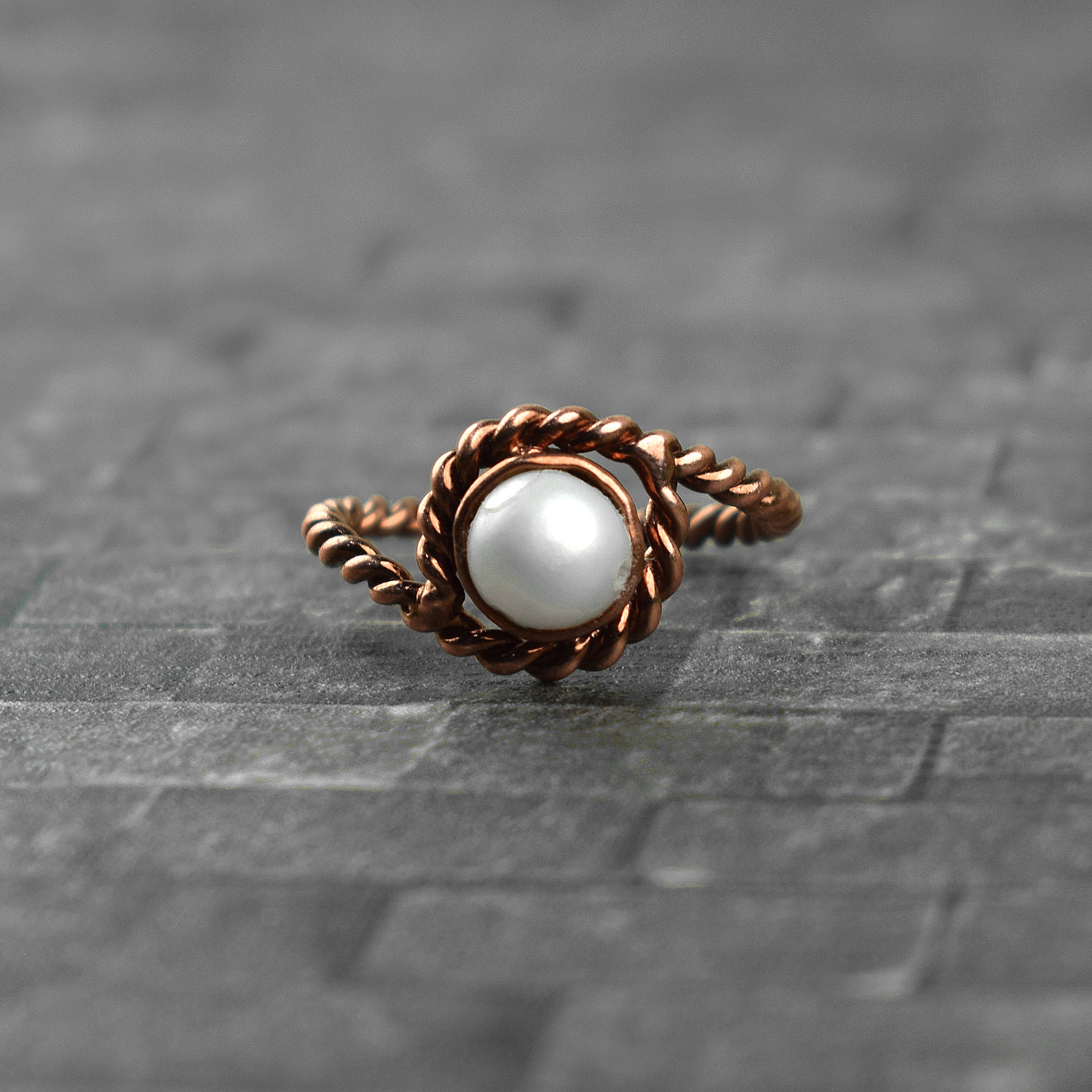 Natural White Pearl Gemstone Bypass Ring Snake Ring Rings For Women Stackable Ring Gifts For Her Designer Ring Metal Rope Ring