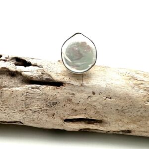 Freshwater Pearl Sterling Silver Statement Ring, Size 8