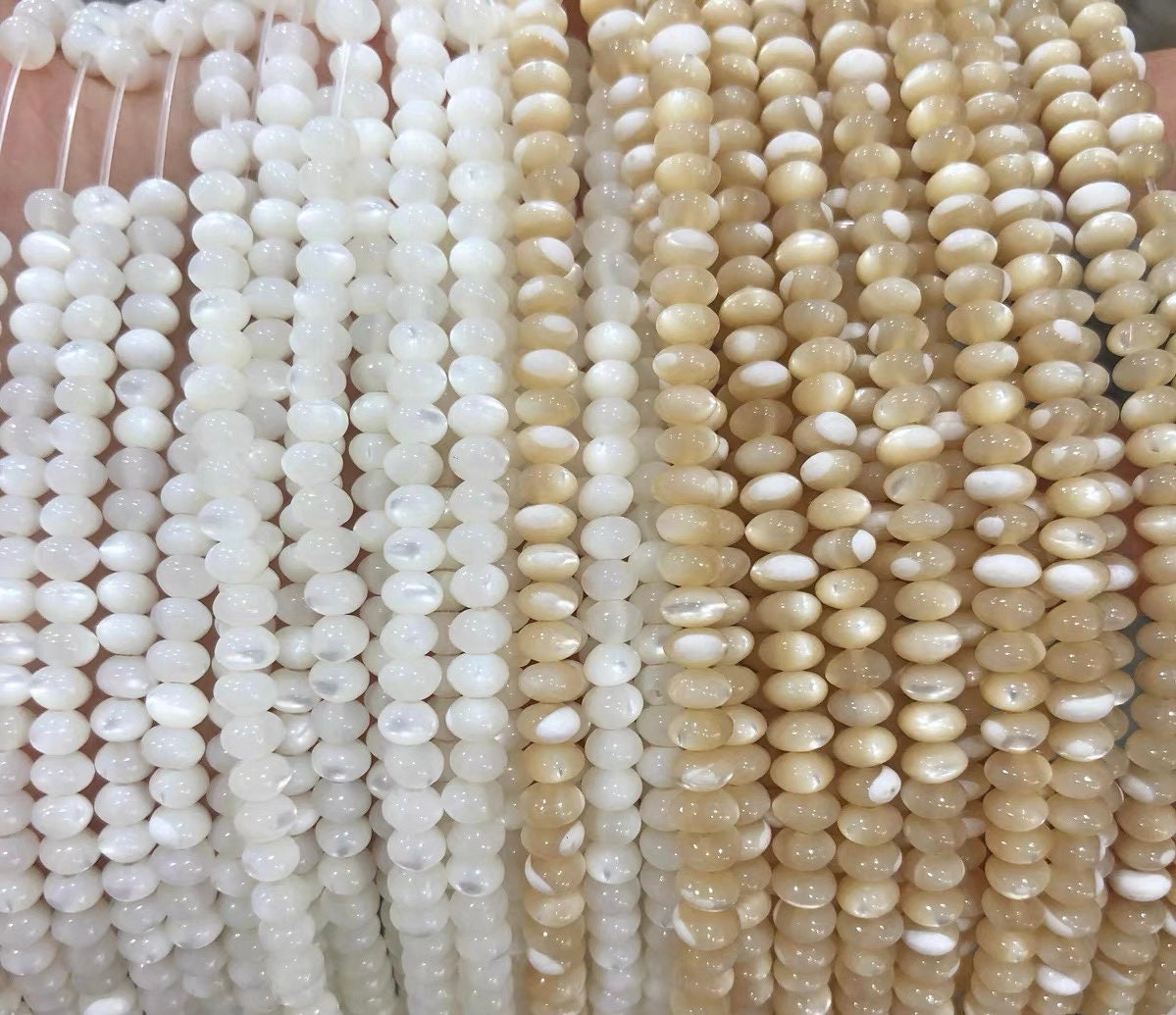 3×4mm 4×6mm Natural Shells Pearls Rondelle Spacer Loose Beads,diy Handmade Jewelry Making Beaded Accessories,15 Inches One Starand 3×4mm 4×6mm Natural Shells Pearls Rondelle Spacer Loose Beads,diy Handmade Jewelry Making Beaded Accessories,15 Inches One Starand