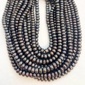 fresh water pearl 6x4mm rondelle Natural Gemstone Bead -15.5 inch strand