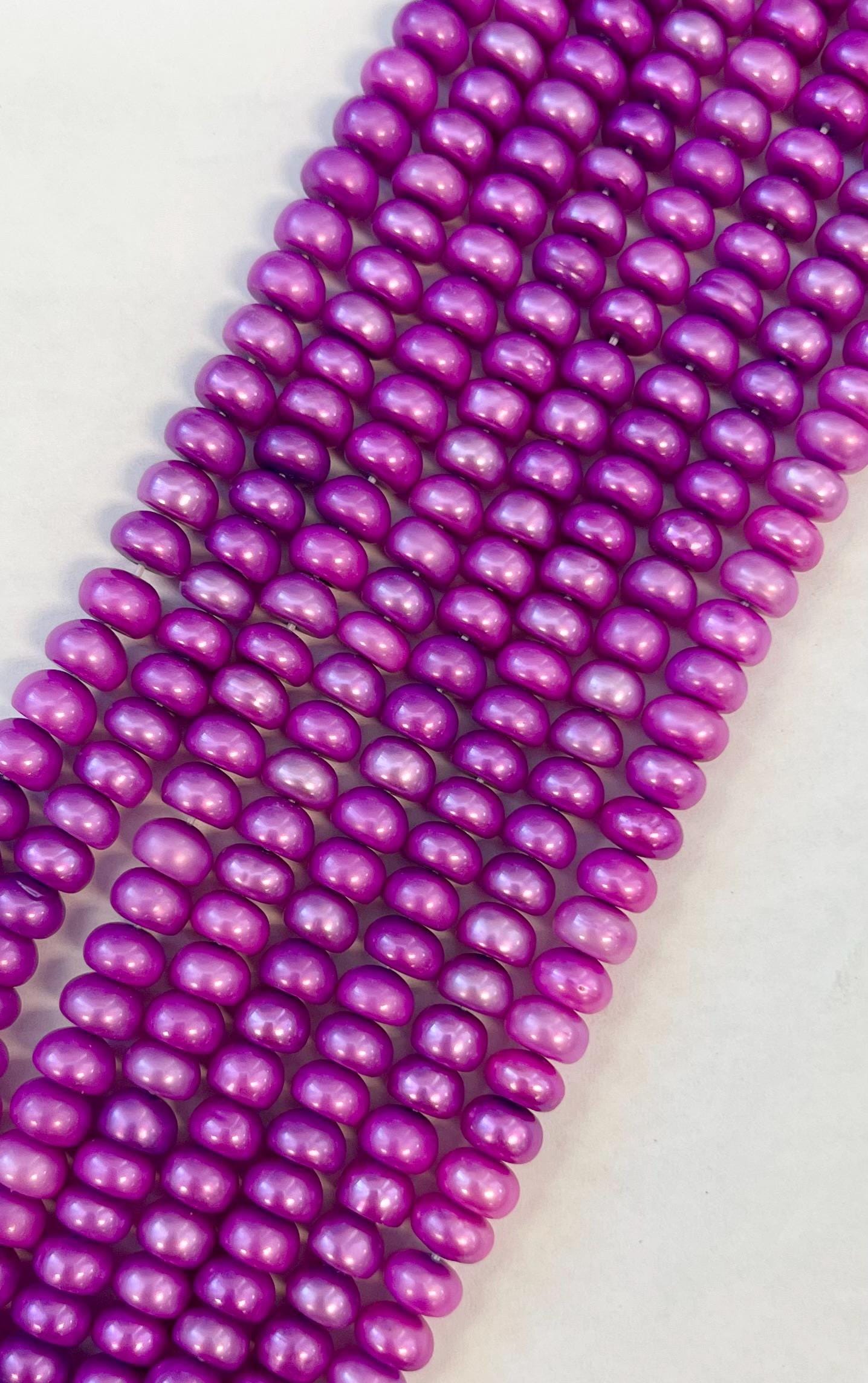 Fresh Water Pearl 7x5mm Rondelle Fresh Water Pearls -15.5 Inch Strand Fresh Water Pearl 7x5mm Rondelle Fresh Water Pearls -15.5 Inch Strand