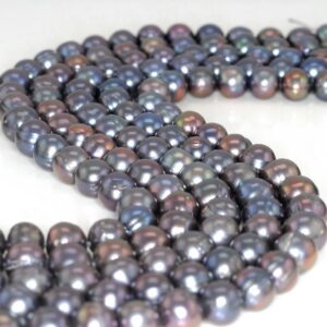 10-11mm Natural Pearl Gemstone Grey Grade Aaa Round Loose Beads 7 Inch Half Strand (90190739-b83) 10-11mm Natural Pearl Gemstone Grey Grade Aaa Round Loose Beads 7 Inch Half Strand (90190739-b83)
