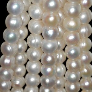 10-11mm Natural Pearl Gemstone White Grade A Round Loose Beads 7 Inch Half Strand (90190745-b83) 10-11mm Natural Pearl Gemstone White Grade A Round Loose Beads 7 Inch Half Strand (90190745-b83)