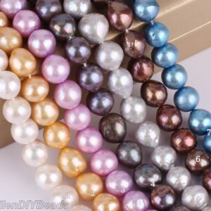 10-12mm Genuine Round Freshwater Pearl Beads,Multi color Edison Pearl Beads,Loose Pearls,Wedding Jewelry,Wholesale Pearls-39pcs-ADS004 10-12mm Genuine Round Freshwater Pearl Beads,Multi color Edison Pearl Beads,Loose Pearls,Wedding Jewelry,Wholesale Pearls-39pcs-ADS004