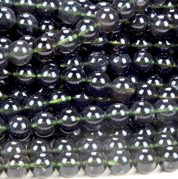 100% Rare Natural agni Manitite Tektite, Pearl Of Divine Fire, Indonesia Meteorite Aaa Round 5mm 6mm 7mm 8mm 9mm 10mm 11mm 12mm Beads(d252)