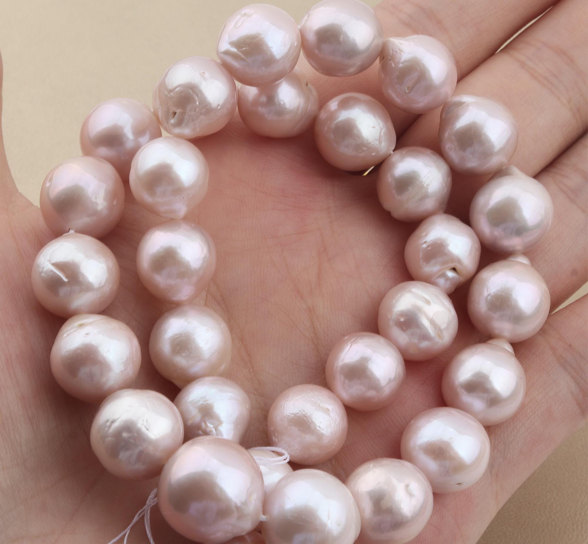 11-14mm Large Natural Edison Round Pearl Beads, Round Freshwater Pearl Beads,loose Pearl Beads,pearl Jewelry,full Strand--15.5inches-ads001
