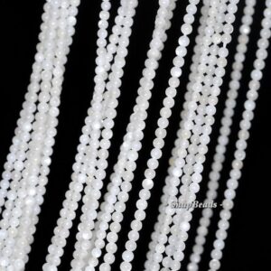 2mm Ivory Pearl Shell Gemstone, Grade A, Ivory White, Round Loose Beads 16 inch Full Strand LOT 1,2,6,12 and 50 (90113629-107 - 2mm C) 2mm Ivory Pearl Shell Gemstone, Grade A, Ivory White, Round Loose Beads 16 inch Full Strand LOT 1,2,6,12 and 50 (90113629-107 - 2mm C)
