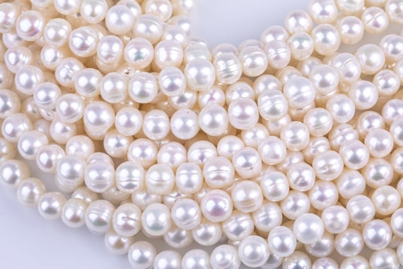 7-8mm Off Round Potato Freshwater Pearl 7-8mm Off Round Potato Freshwater Pearl