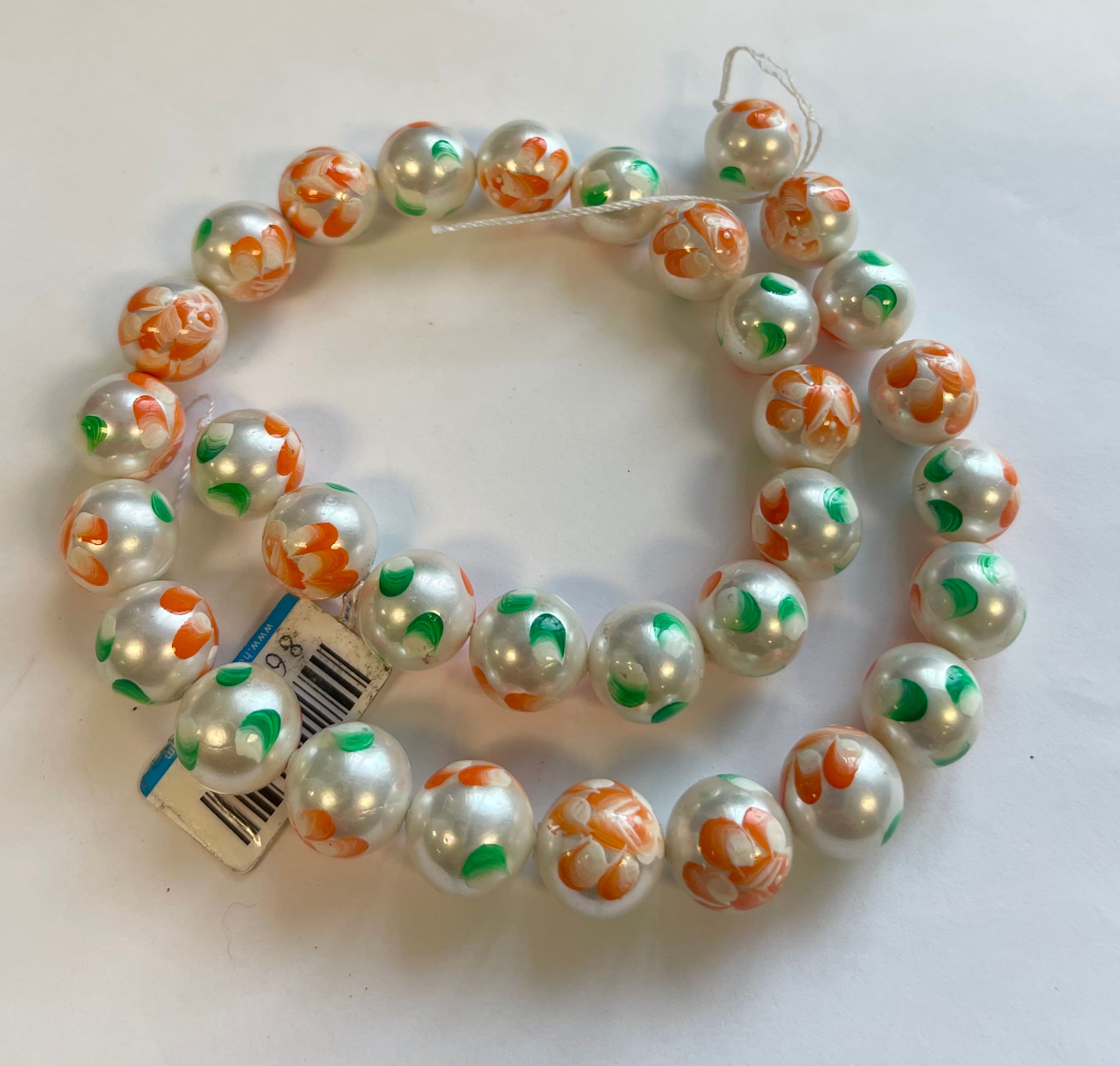Shell Pearl 12mm Round Gemstone Bead--15.5 Inch Strand