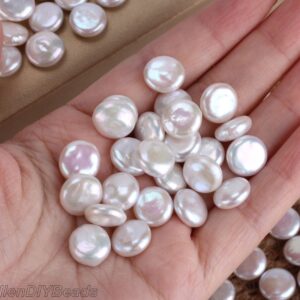 11x11mm Good Quality Natural Coin Shape White Freshwater Pearls, loose Freshwater Cultured Pearls, genuine Lustrous Pearls-wh0010 11x11mm Good Quality Natural Coin Shape White Freshwater Pearls, loose Freshwater Cultured Pearls, genuine Lustrous Pearls-wh0010