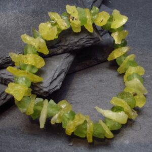 Peridot & Brucite Genuine Bracelet ~ 7 Inches ~ 12mm Crystal Beads Peridot & Brucite Genuine Bracelet ~ 7 Inches ~ 12mm Crystal Beads